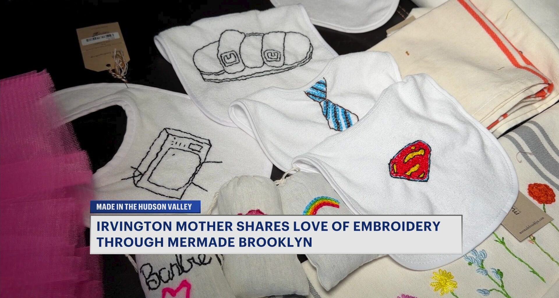 News 12 | Westchester | Made In The Hudson Valley Irvington Mother Shares Love Of Embroidery Through Mermade Brooklyn