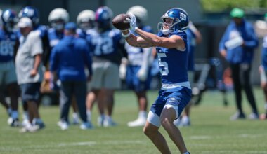 New York Giants begin trimming roster by waiving a wide receiver