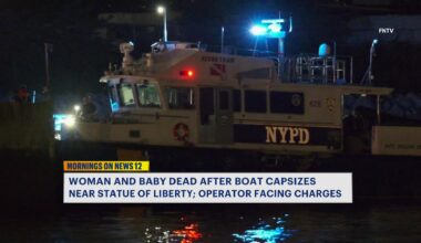 News 12 | Brooklyn | Operator Under Federal Custody After Mom Baby Die After Boat Capsizes Near Statue Of Liberty