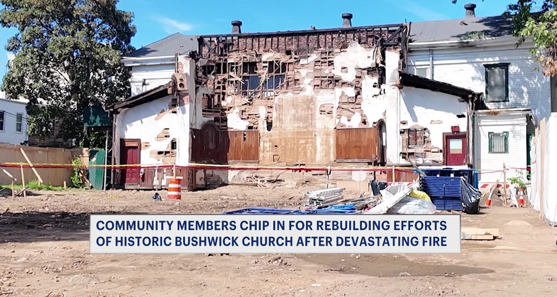 News 12 | Brooklyn | Harlem Church Donates 5000 To Help Save Historic Bushwick Church Damaged By Fire