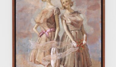 John Currin, Carol, Alice and Mary, 2026. Oil on canvas. © John Currin. Courtesy the artist and Sadie Coles HQ, London. Photo: Maris Hutchinson.