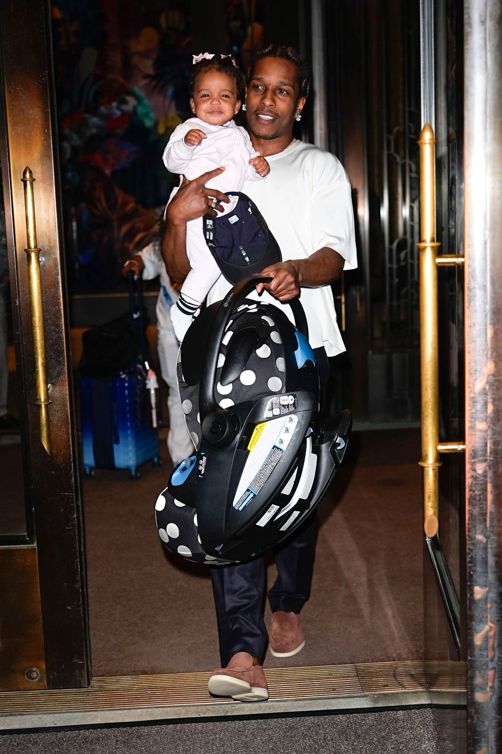 Celebrity Sightings In New York City - August 21, 2026 new york, ny august 21 asap rocky and his daughter rocki irish mayers are seen on august 21, 2026 in new york city photo by xnystar maxgc images