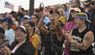 Women’s Professional Baseball League makes a rainy debut in front of enthusiastic crowd