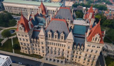 The New York State Capitol building is seen in Albany, New York, June 30, 2023. Photo: Ted Shaffrey/AP, File