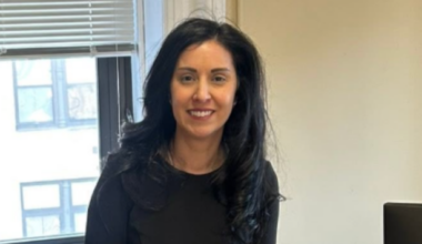 Hoboken Corp. Counsel Quiñones Perez leaving City Hall, post coming back in house