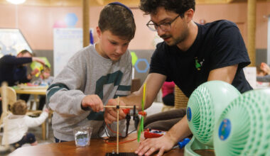 Child participating in Nature’s Engineers exhibit at the Brooklyn Children’s Museum Photo: Winston Williams/Brooklyn Children’s Museum