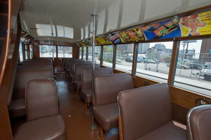 bus festival historic bus interior