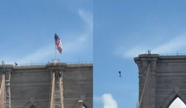 Viral: Naked Man Climbs Brooklyn Bridge, Jumps Into River & Miraculously Survives