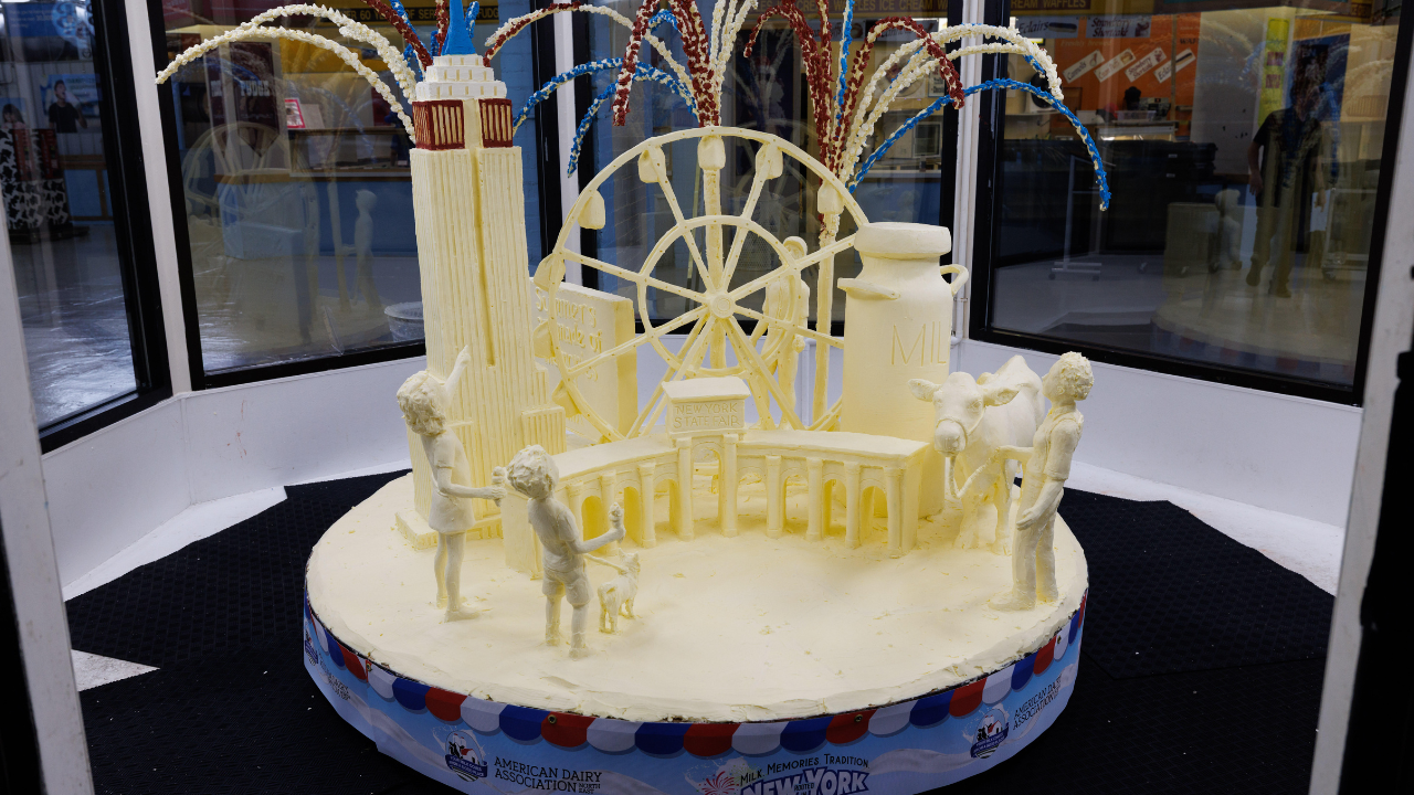Butter sculpture for 2026 at the Great New York State Fair