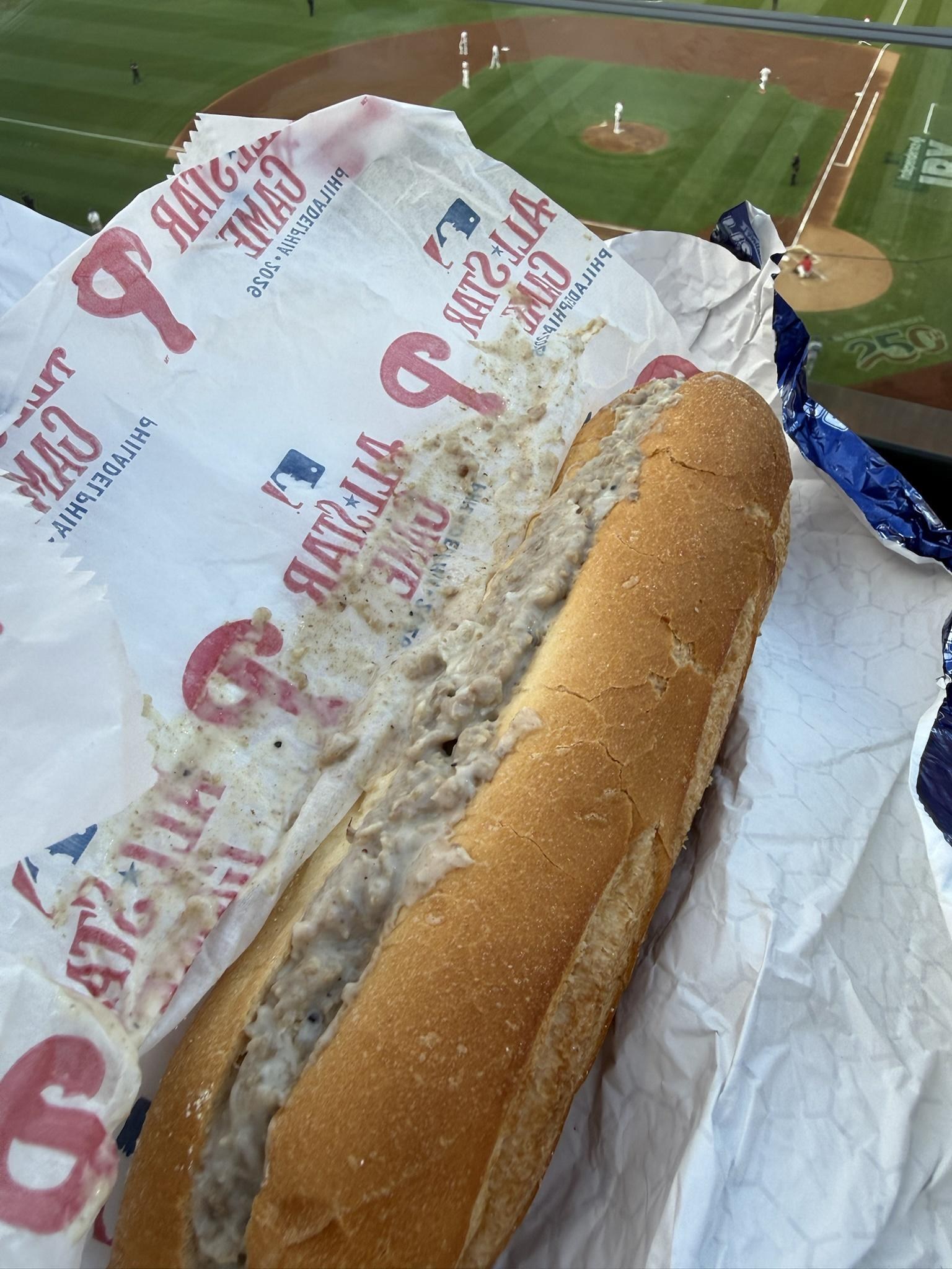 The cheesesteak at Citizens Bank Park. July 20, 2026.
