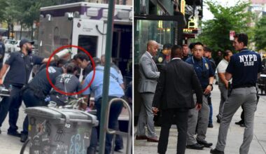 Knife-wielding NYC maniac shot, critically injured after charging at cops