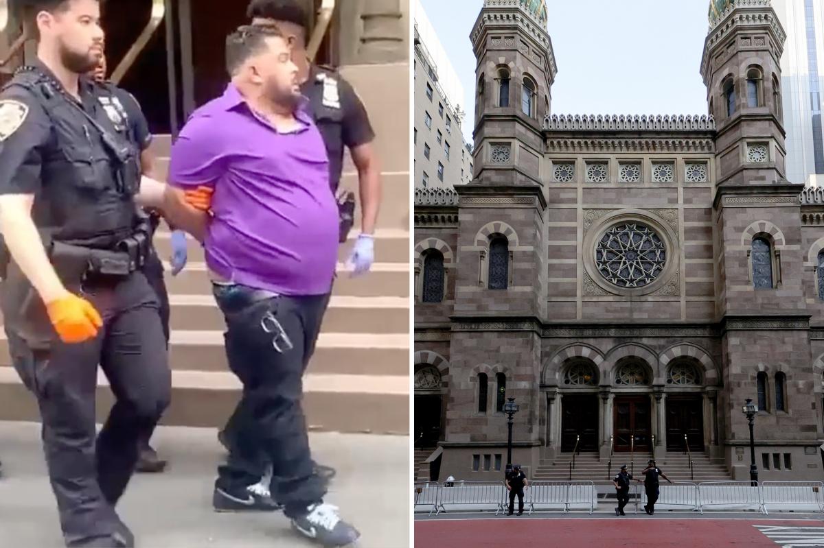 NYC lunatic attacks congregant at Central Synagogue, spits on security guard
