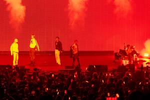 CORTIS performs at Infosys Theater at Madison Square Garden on August 6, 2026 in New York.