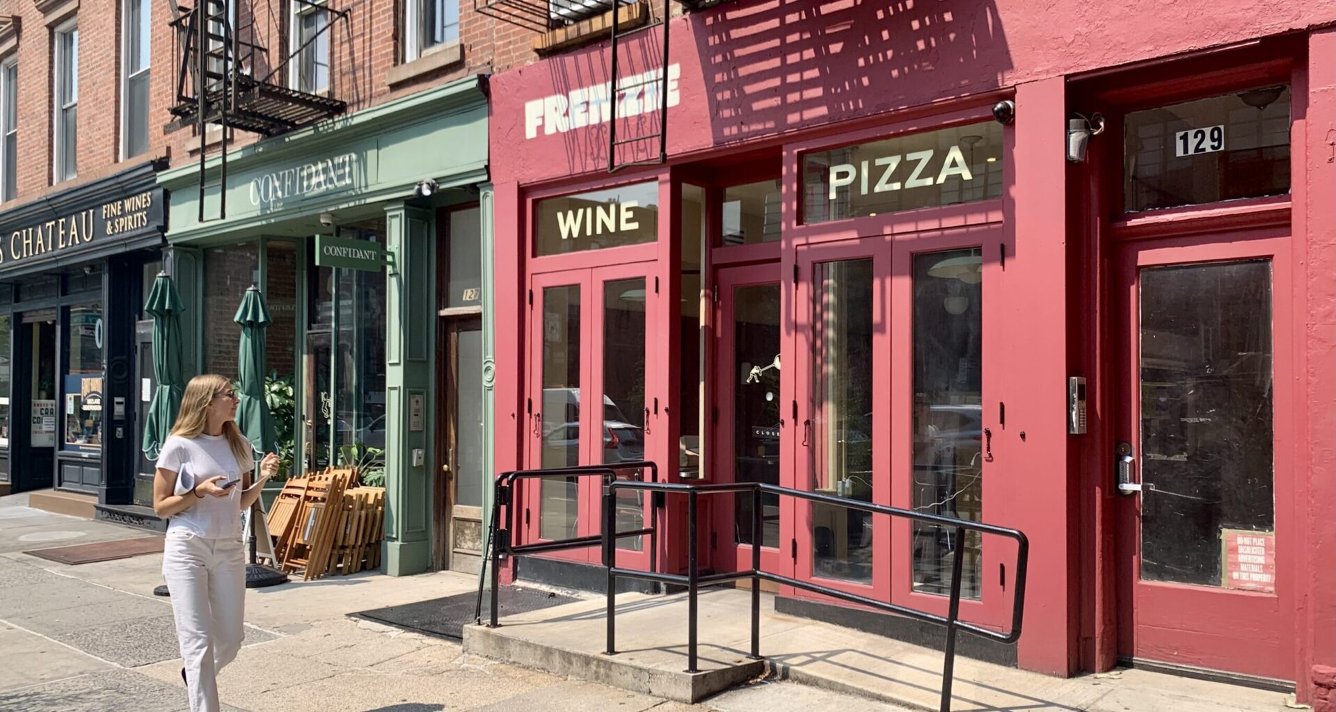 Frenzie, located at 129 Atlantic Ave., will serve 14-inch sourdough pies, seasonal small plates and artisanal wines until midnight on weeknights and 2 a.m. on weekends. Photo: Mary Frost/Brooklyn Eagle