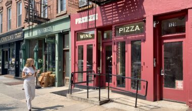Frenzie, located at 129 Atlantic Ave., will serve 14-inch sourdough pies, seasonal small plates and artisanal wines until midnight on weeknights and 2 a.m. on weekends. Photo: Mary Frost/Brooklyn Eagle