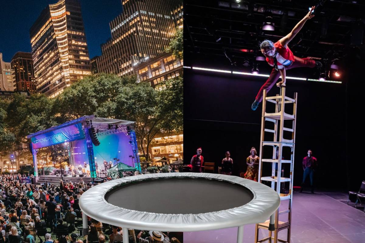 One of the most scenic summer destinations in Manhattan is unveiling a massive trampoline for one day only — transforming into a theatrical circus experience that’s totally free to attend