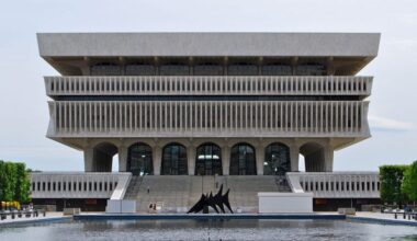 The Cultural Education Center State Museum Archives and Library on Madison Avenue in Albany, home of the New York State Library, New York State Museum, and New York State Archives.
