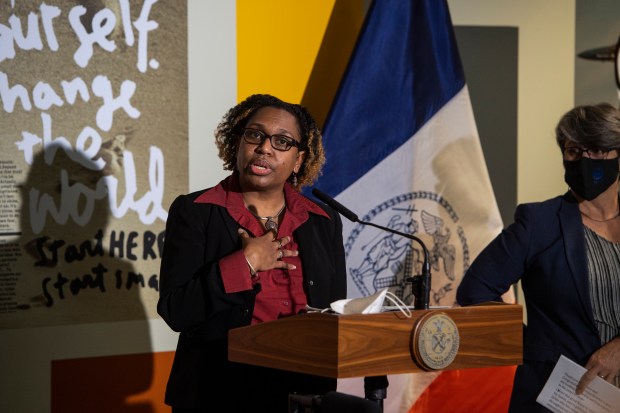 Deanna Logan, director of the Mayor's Office of Criminal Justice, is pictured in 2022. (Gregg Vigliotti for New York Daily News)
