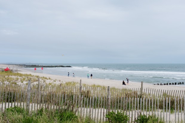 Rockaway Beach is pictured near Beach 83rd St. in Rockaway, Queens, on Friday, May 22, 2020. (Gardiner Anderson for New York Daily News)