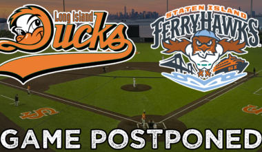 FRIDAY’S (8/7) GAME AT STATEN ISLAND POSTPONED