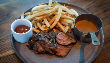Evelyn Bar & Kitchen offers a modern American menu.