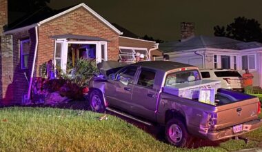Driver flees after crashing truck into home near Manhattan/Suder intersection