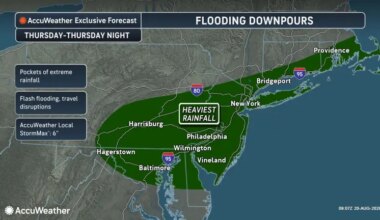 Washington, D.C., Philly and New York City face flash flood risk into this weekend