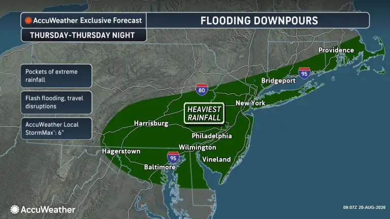 Washington, D.C., Philly and New York City face flash flood risk into this weekend