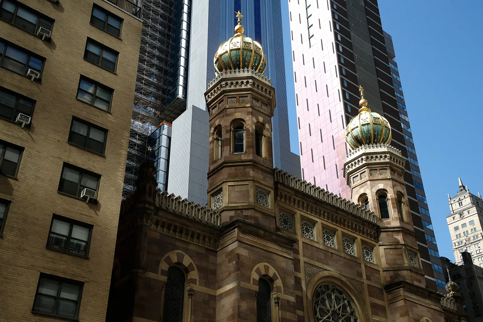 Central Synagogue is seen on Lexington Avenue on April 11, 2020, in New York City.