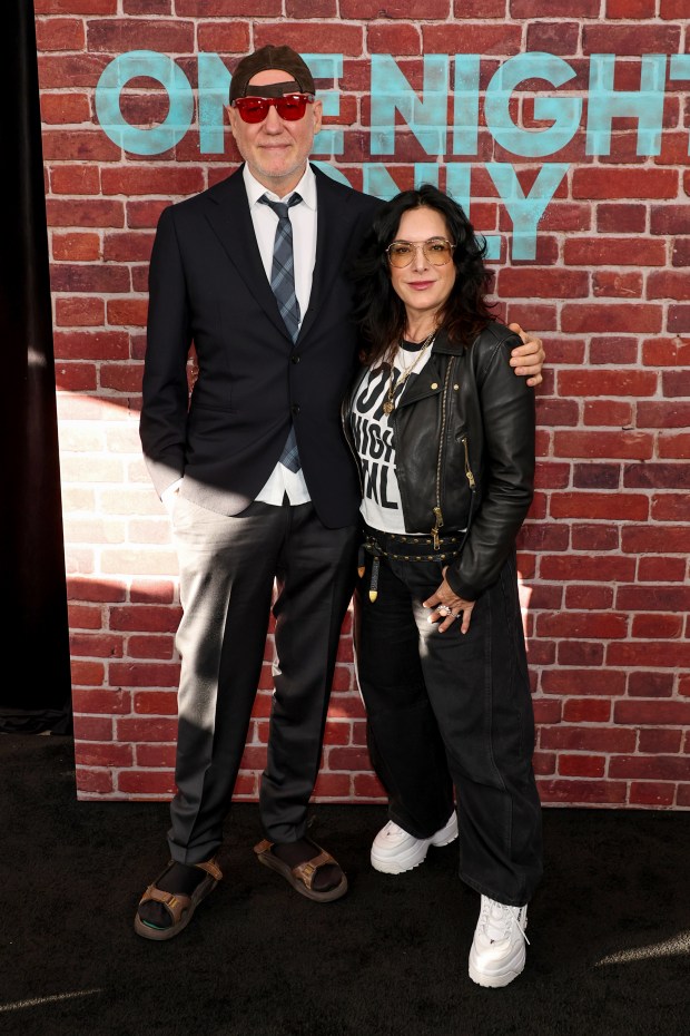 NEW YORK, NEW YORK - AUGUST 03: (L-R) Gregg Alexander and Jaime Murray attend the "One Night Only" New York Premiere at SVA Theater on August 03, 2026 in New York City. (Photo by Jamie McCarthy/Getty Images)