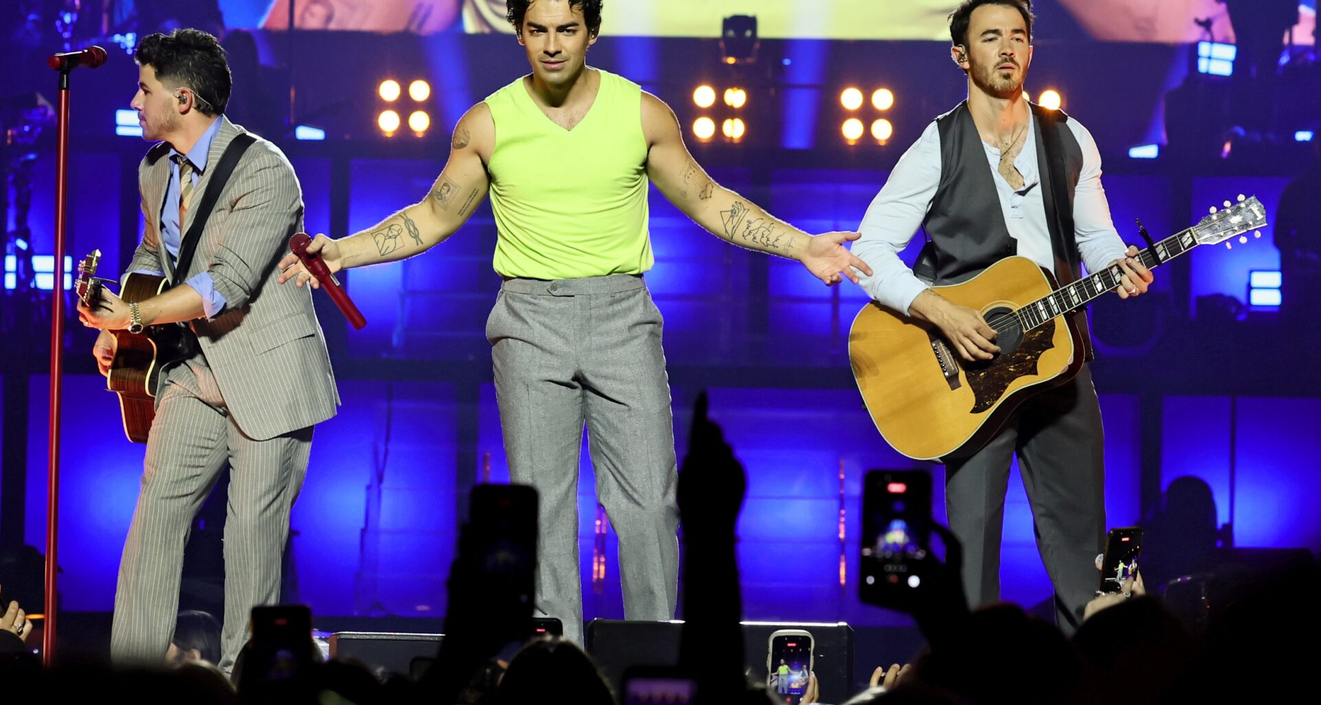 Jonas Brothers perform at 'The Burning Up Tour All Over Again' in New York