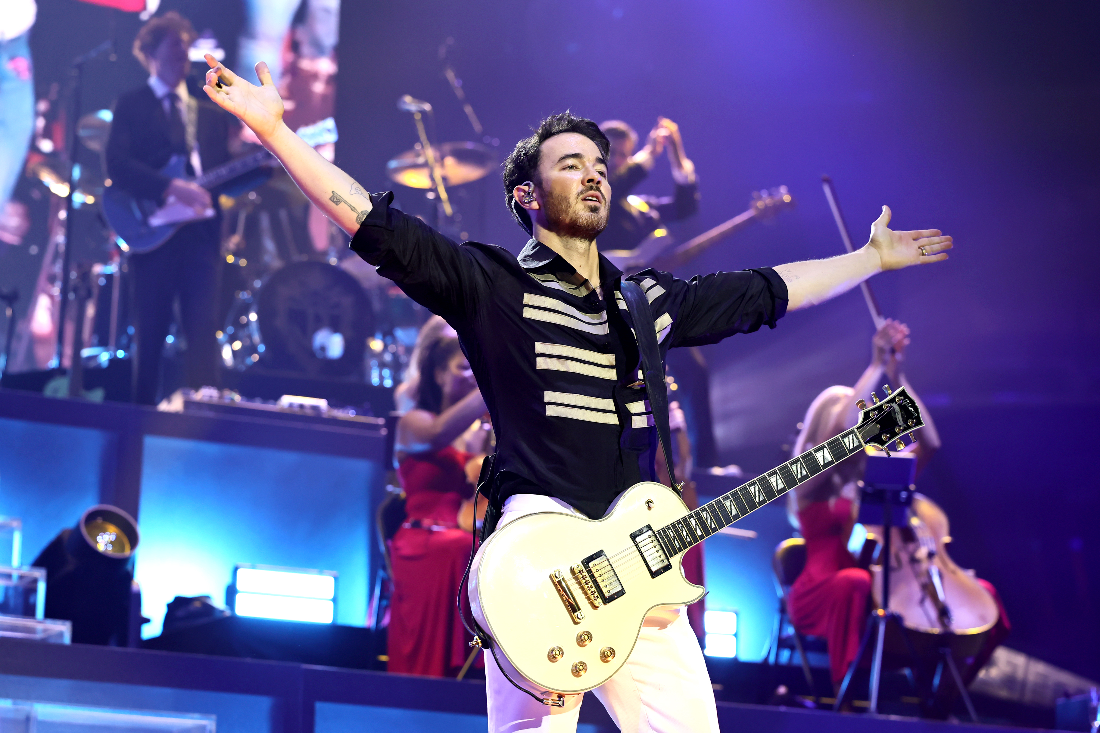 NEW YORK, NEW YORK - AUGUST 20: Kevin Jonas performs onstage during Jonas Brothers: The Burning Up Tour All Over Again - New York at Madison Square Garden on August 20, 2026 in New York City. (Photo by Theo Wargo/Getty Images for Live Nation)