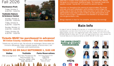 Union County Announces2026 Hayrides & Campfires at Warinanco Park & Trailside Nature & Science Center – County of Union, New Jersey