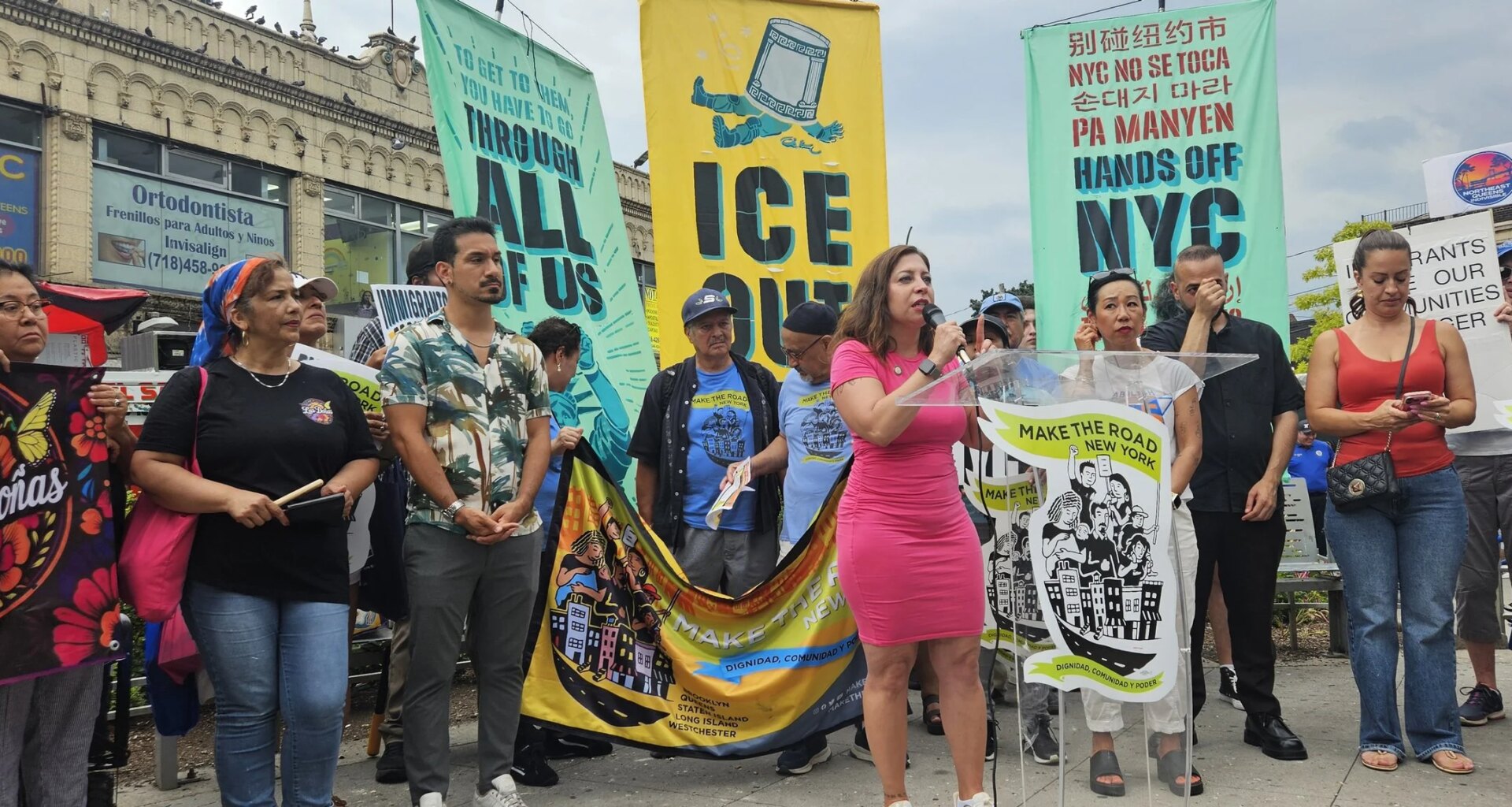 ‘Coming after all of us’: Advocates, elected officials protest against ICE activity in Queens — Queens Daily Eagle