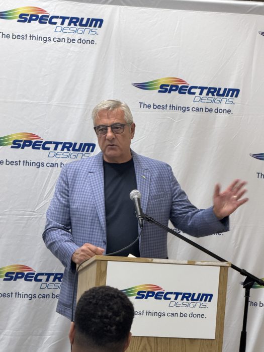 John Beyer shared how Spectrum Designs provided his son with a job and a paycheck. 