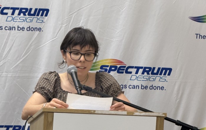 Kelli Fisher, an employee at Spectrum Designs, shared how the company changed her life. 