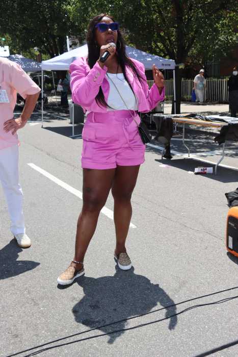 Assembly Member Latrice M. Walker, representative for the 55th Assembly District, addresses the health fair.