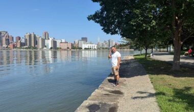 Quick-thinking steakhouse owner rushes to save woman in distress in East River