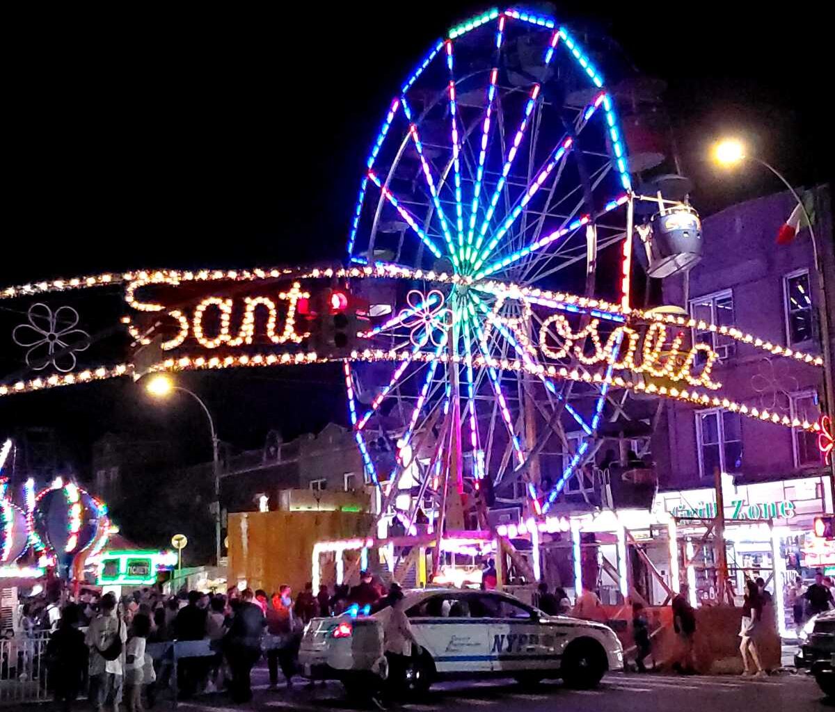 Santa Rosalia Feast returns to Bensonhurst for 52nd year with food, rides and Sicilian tradition • Brooklyn Paper