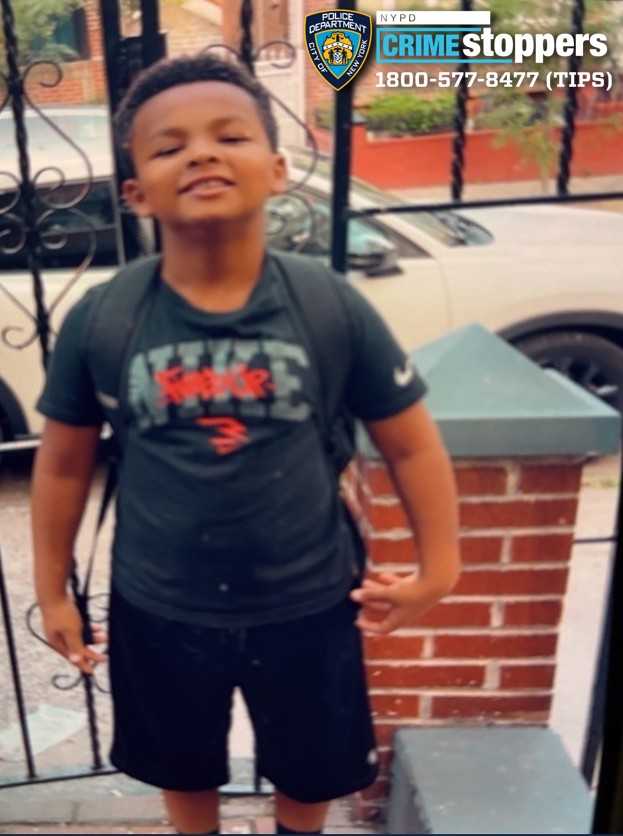 8-year-old boy vanishes in Brooklyn, police ask the public for help locating him