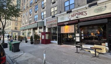 Imposing UWS Sidewalk Shed Connected to Multiple Popular Restaurants Comes Down, Revealing Old 'Big Daddy's' Sign