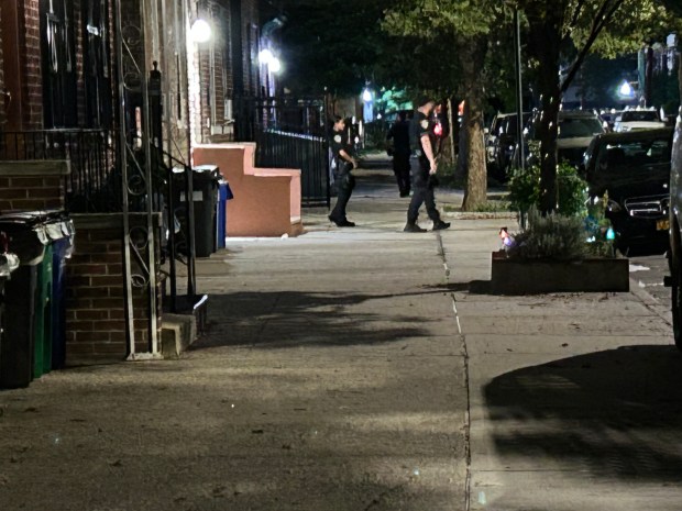 A 14-year-old boy allegedly shot an older teen in the head and then fled on an e-bike on E. 228th St. near Bronxwood Ave. in the Bronx on Tuesday, Aug. 11, 2026. (Kerry Burke / New York Daily News)