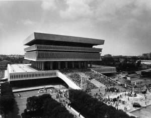 July 1, 1976 opening of the Cultural Education Center (provided)