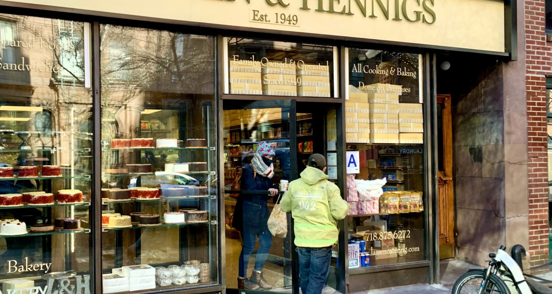 Lassen & Hennigs street-level bakery on Montague Street, January 2022 Photo: Mary Frost/Brooklyn Eagle