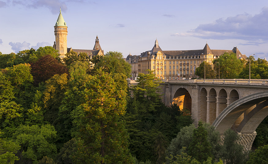 The Adolphe Bridge and characteristic buildings of Luxembourg. United will begin nonstop flights to the destination from Newark in summer 2027. PROVIDED BY UNITED AIRLINES