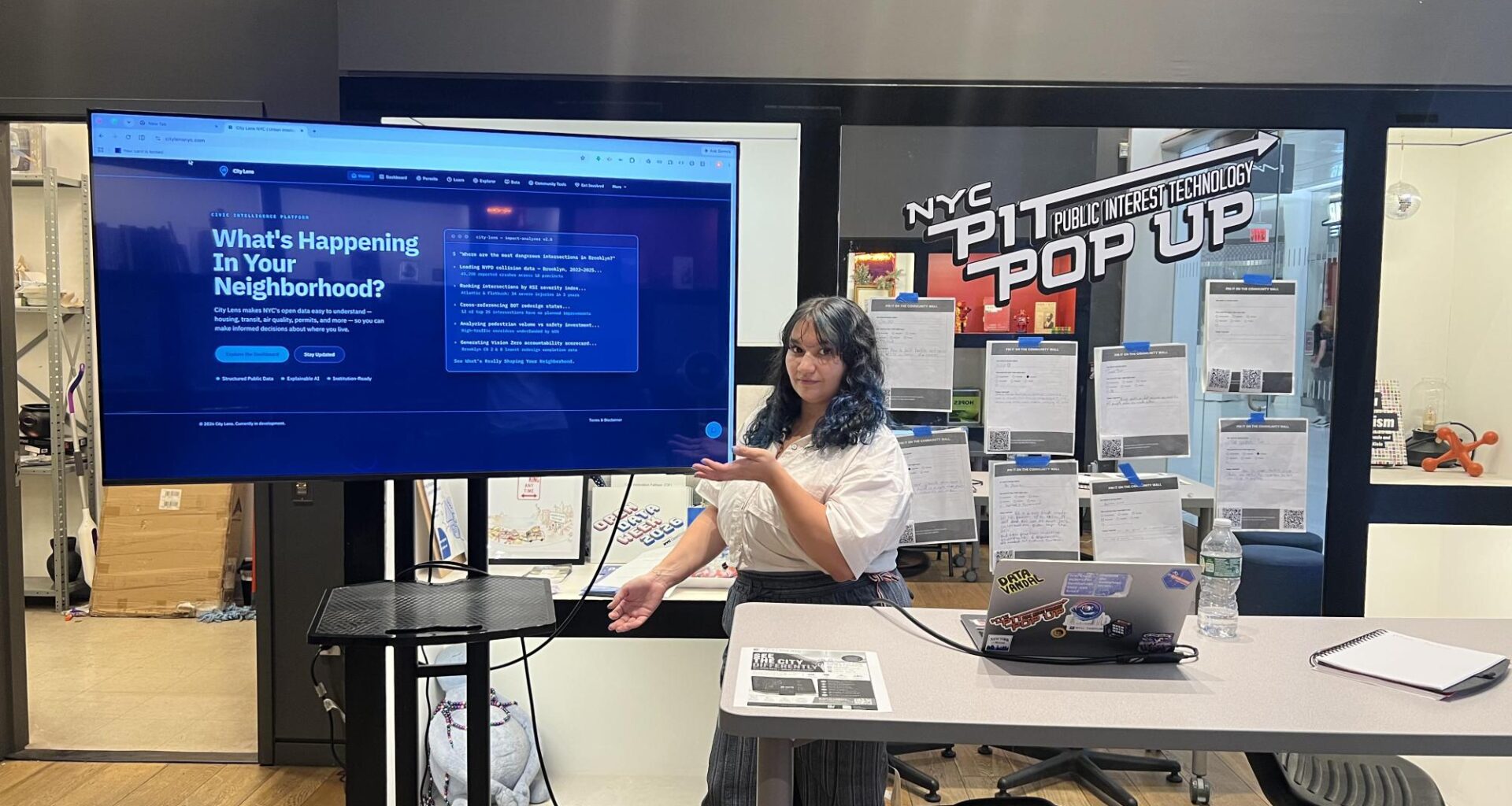 City Lens NYC featured at CUNY PIT pop-up