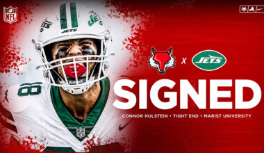 Connor Hulstein, who played tight end for the Marist University football team in the 2025 season, is part of the New York Jets' 90-man roster for training camp.