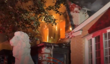 VIDEOS: Fire tears through 2 homes in Queens, injuring 2 firefighters