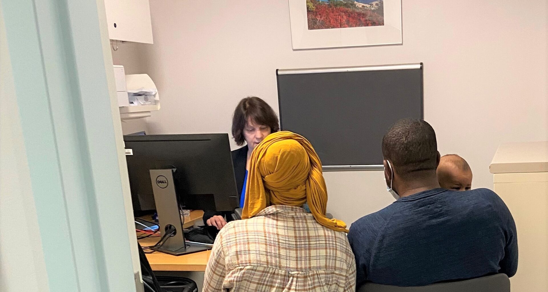 A family accessing free services through the LegalHealth clinic at NYC Health + Hospitals/Bellevue