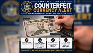NY State Police warn businesses about counterfeit currency